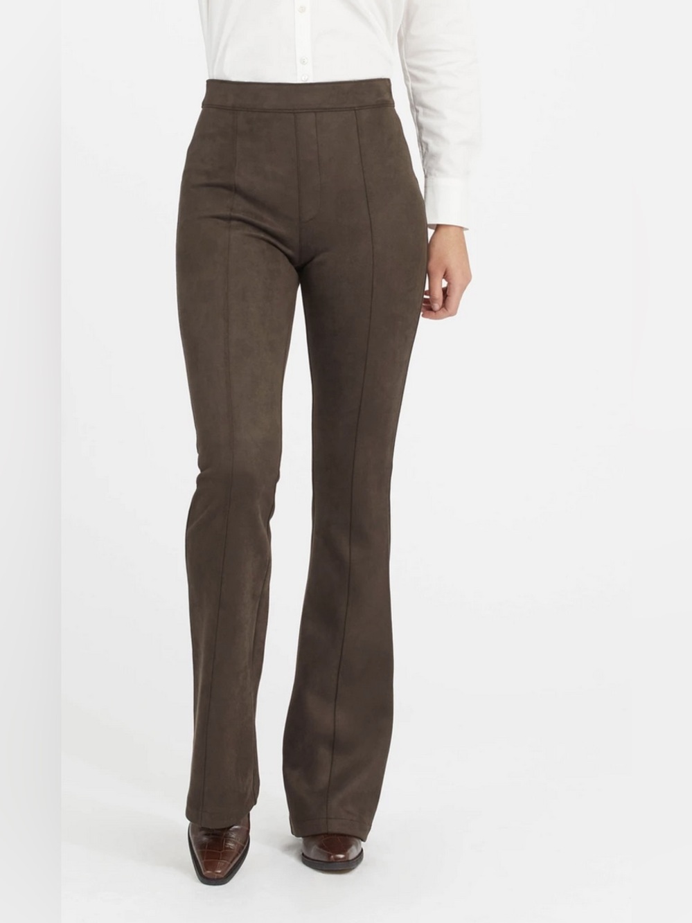 SPANX Faux Suede Flare Pants